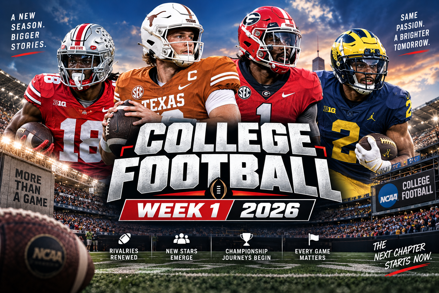 college football Week 1 2026